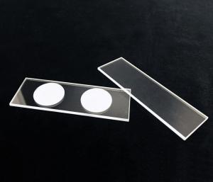 Usinagem de Lâmina de Microscópio Médica de Vidro de Quartzo com Borda Moída Xrd