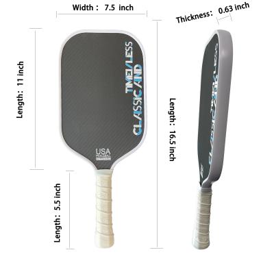 16mm Thickness Gen 3 Graphite 3K Carbon Fiber Pickleball Paddle with Friction Surface