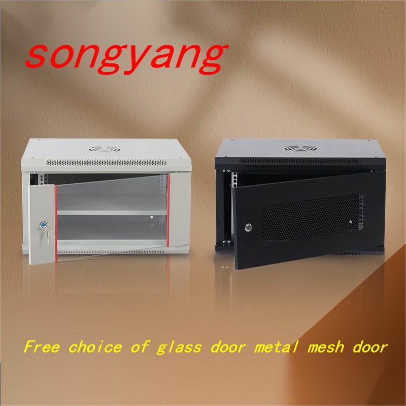 SPCC Cold Rolled Steel 6U 19 Inch Standard Wall Rack Server Cabinet for CCTV Network