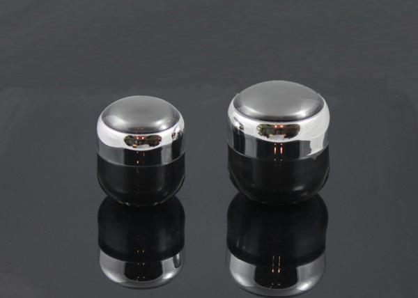 Custom Made Black Plastic Cream Jars 78 Mm Diameter Is 67 Mm