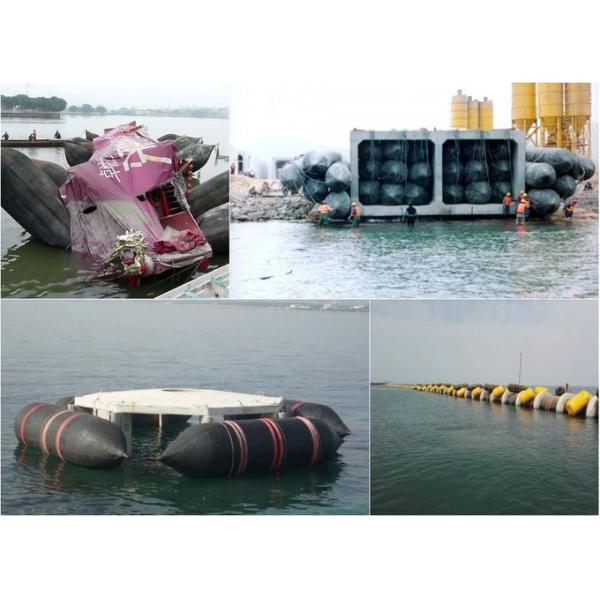 ar de borracha de nylon bolsas a ar de lançamento enchidas ISO17357 do navio 0.20Mpa