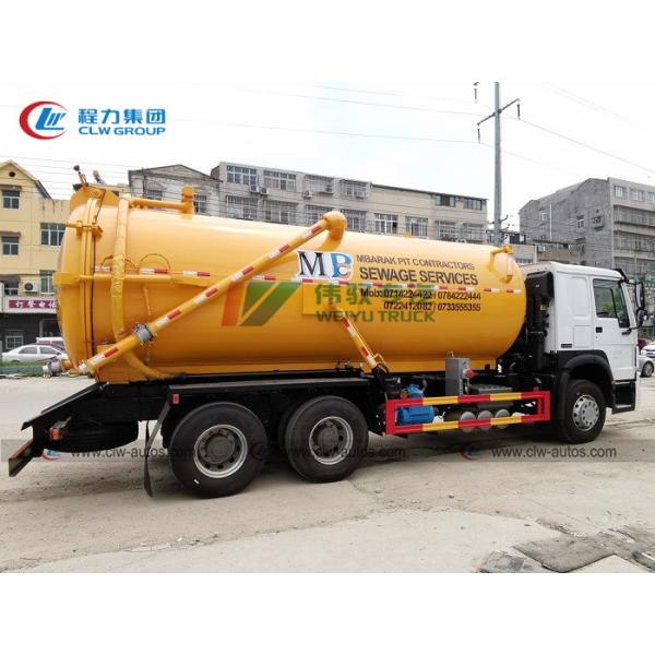 Sinotruk HOWO 6x4 15cbm 16cbm 18cbm 20cbm Vacuum Sewage Suction Truck