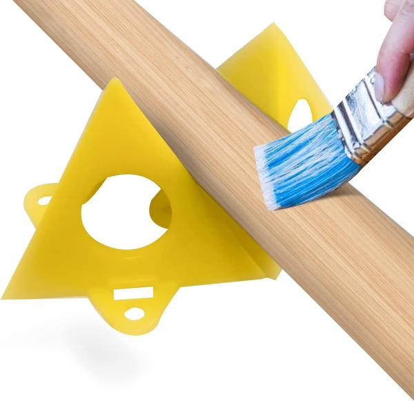 20 Pack Yellow Painter'S Pyramid Stands Plastic Cone Painters Tool