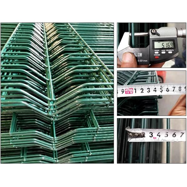 Pvc покрыл изогнутый панелью стальной столб персика загородки для сада