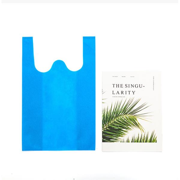 Обращанная прокатанная сумка футболки полипропилена не сплетенная сжимает устойчивое