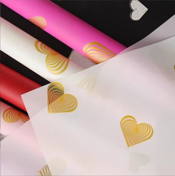 Florist Wrapping Nosa Paper Series Croti Love Flower DIY Gift Packaging Heart-Shaped Waterproof Film Flower Bouquet Bag