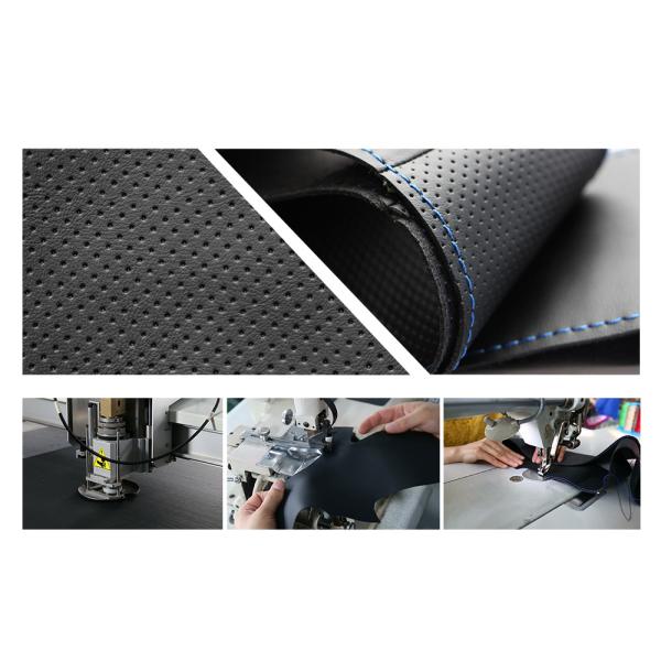 Black Suede Red Marker Steering Wheel Cover for BMW E90 E87 120i 130i 120d 30*15*5 cm