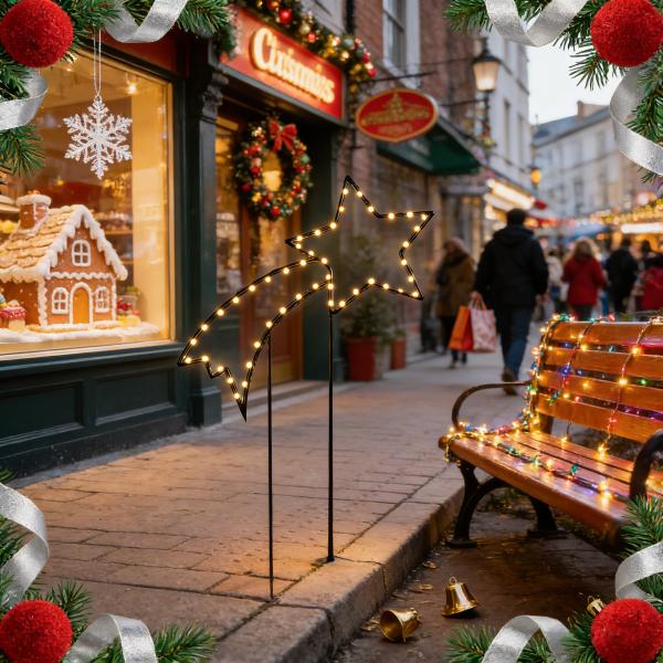 iron outdoor iron art decorative lights featuring s-shaped hook dimensions width 1.3 diameter 0.8 height 2.8 cm ideal for landscape and yard lighting