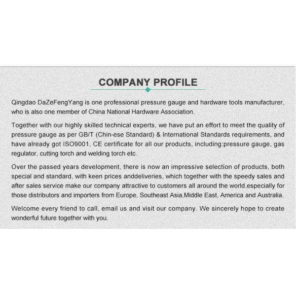 Сухой стальный давлитель 60 мм Манометрный датчик