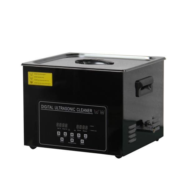 Black Titanium Ultrasonic Industrial Cleaner 360W 15 Litre Ultrasonic Cleaner For Bearings/Valves