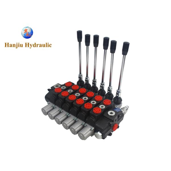 HSSD8 Forest Crane Valve 6 Bank Cylinder Spool Sectional Type Replace Walvoil Hydraulic Valves