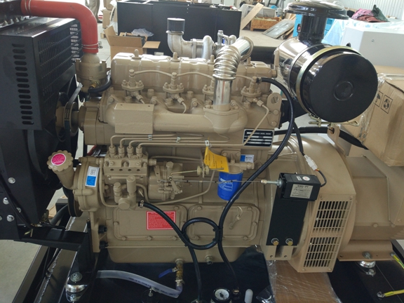 In Line Four Cylinder 3 Phase Diesel Generator Set 35kw 44kva Prime Power