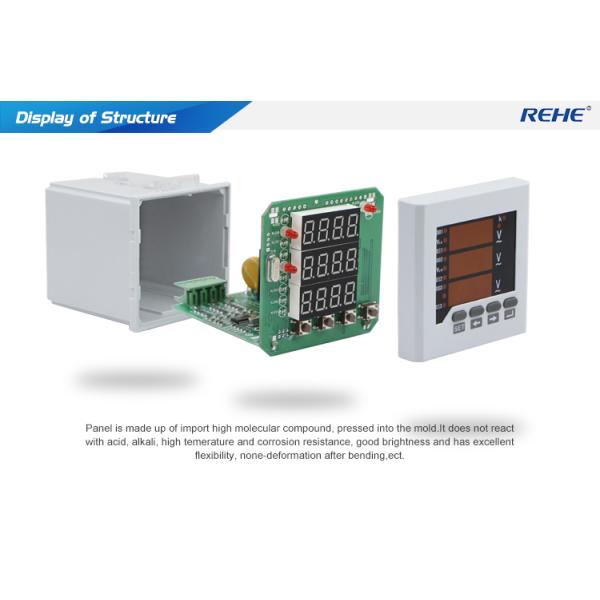Three Phase Three Wire/Four Wire LED display digital panel meter generator Voltage Meter 80*80
