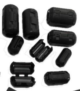 EMI Suppression Corne divisée Rohs ISO9001 Corne de ferrite de câble à haute fréquence