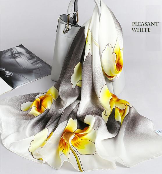 Breathable Scarf Custom Silk Neck Scarf Women 100% Silk Printed High Quality Scarves