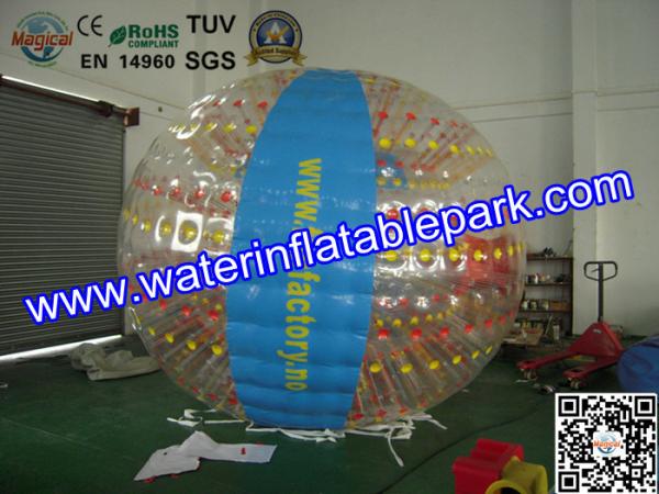 Rolling Human Zorb Ball Rental For Inflatable Aqua Park , Water Polo Ball