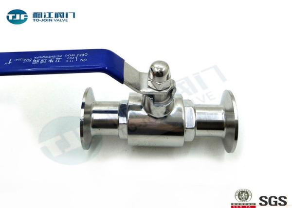 Threaded / Flanged / Clamped Stainless Steel Sanitary  Ball Valve For Food Industry