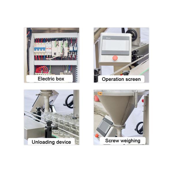 2.2KW Automatic Bottle Packing Machine Chili Pepper Spices Auger Powder Filling Packing Machine
