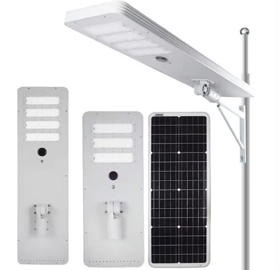 High Lumen Integrated 100W 150W 200W Motion Sensor Industrial Ip66 Waterproof All In One Solar Led Lights Outdoor Street