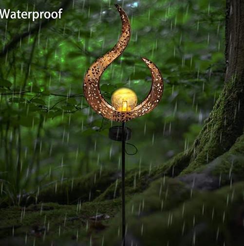 Moon Shape 1.2V  0.5Watt Decorative Solar Garden Lights