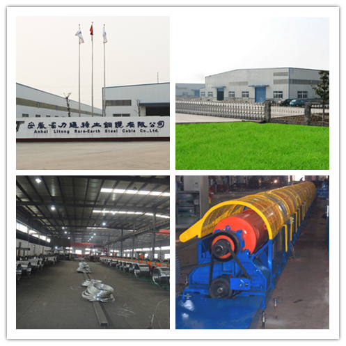 Яркое 1*7 1*19 гальванизировало стальной кабель с сильной коррозионной устойчивостью