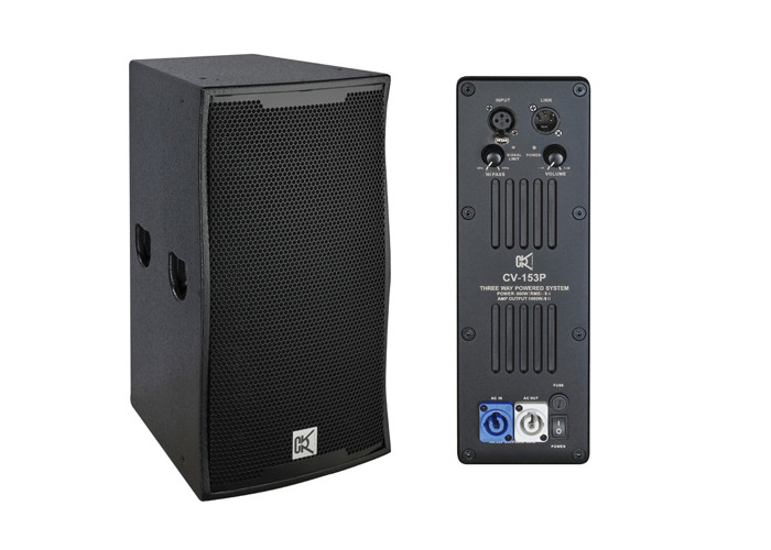 3 Way Active Sound System Full Range Speaker Box , Powered Outdoor Pa Speaker