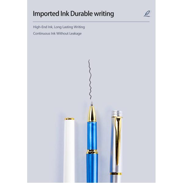 Bureau Entreprise stylo gel métallique Ecriture lisse stylo neutre Logo personnalisé