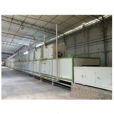 Linha de secagem de poupança de energia do molde da fibra da máquina da caixa de ovo