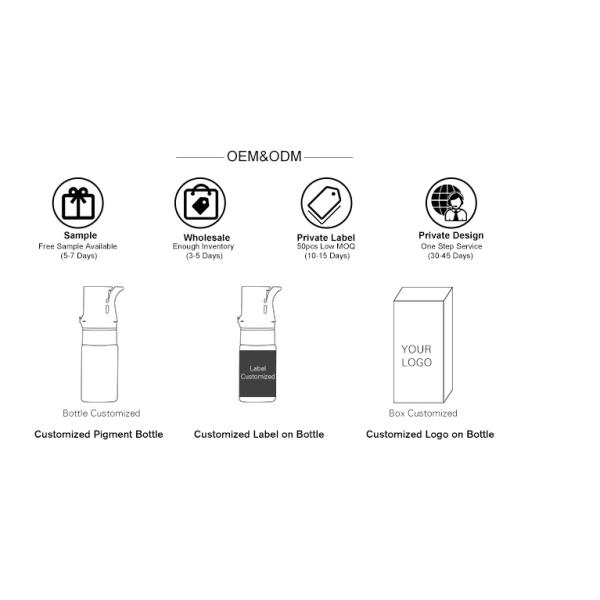 Colorants de maquillage de micro de Charmant de mode d'OEM/encre semi permanents tatouage de Microblading