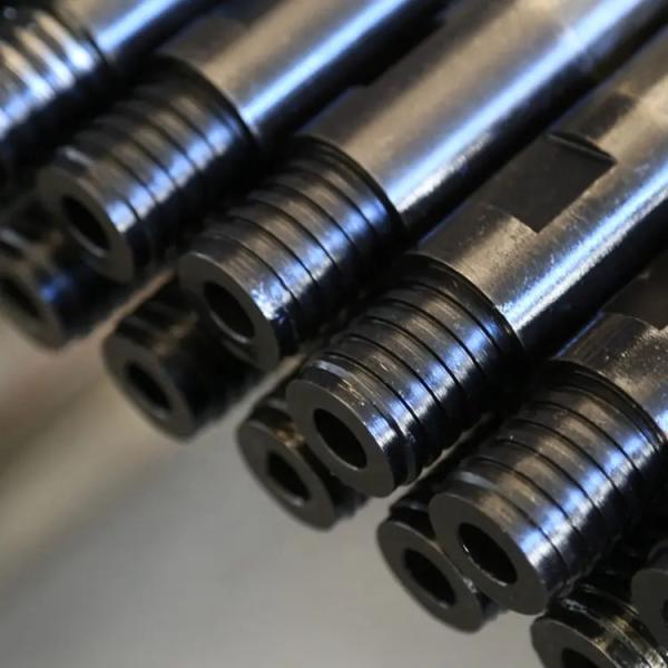 Carbon Steel Drilling Rig Parts 60mm Rock Blasting DTH Drill Pipe Steel Rod For Down The Hole