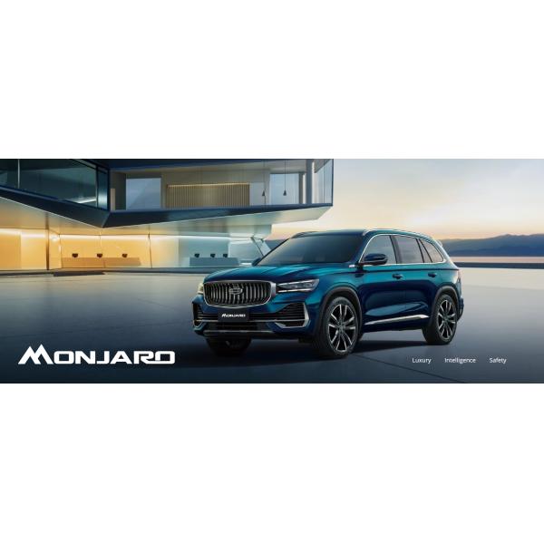Caja de cambios de doble embrague de 7 velocidades 2023 Geely Monjaro 2.0T 4WD Flagship SUV de lujo con retro LED y interior de cuero eléctrico