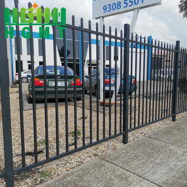 Clean Easy‑Wipe Tubular Steel Fence For Dusty Environment