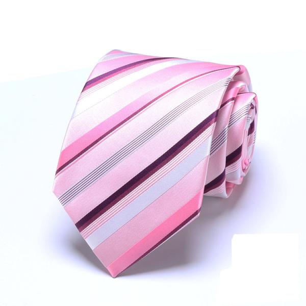 Woven  Business  Neckties 100% Silk Stripped Ties Jacquard Neckwear Men Style
