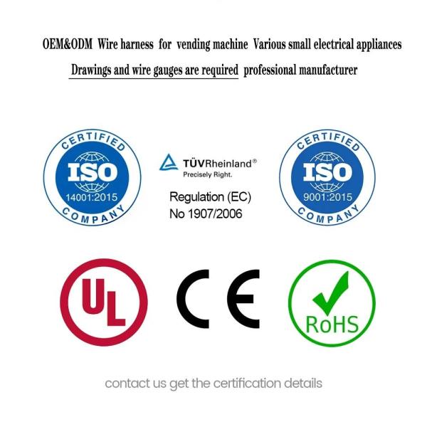 Arnês de fiação de motor de eletrodomésticos de condutor de cobre personalizado para Lexus ES300