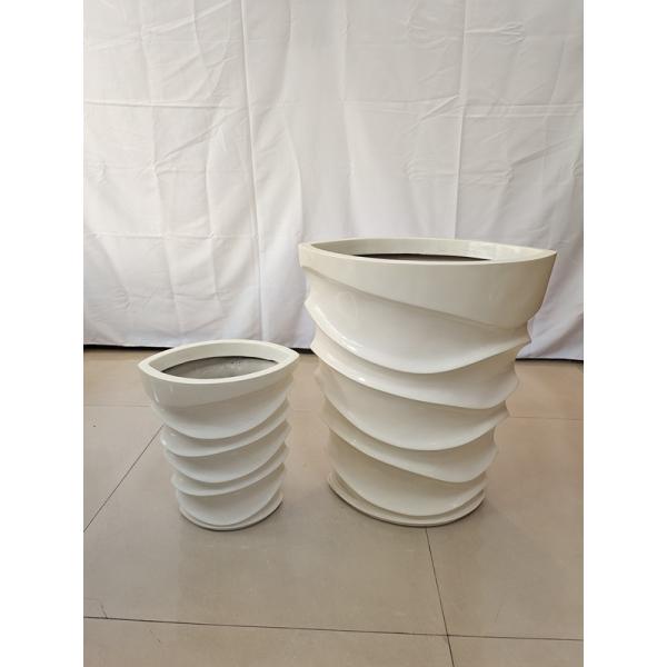 Современные цветочные горшки из стекловолокна для внутреннего и наружного дома