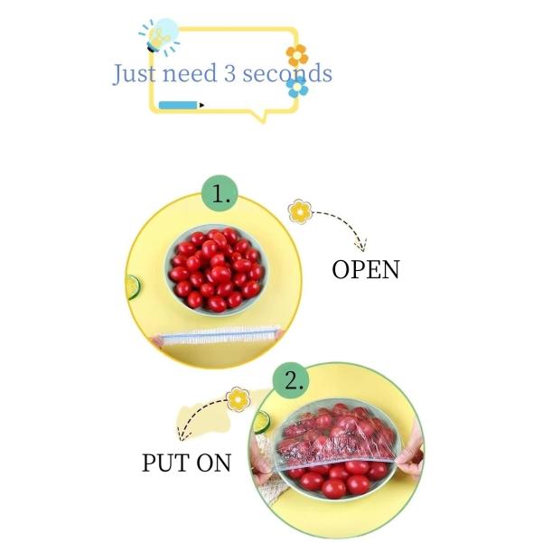 Disposable PE Food Grade Dishes Cover for Customized Request and Elastic Option