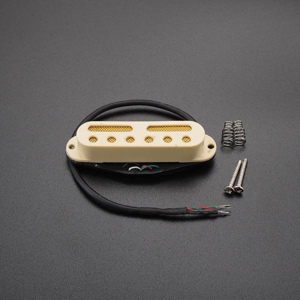 Hot Rails Guitar Pickup Cream Noiseless Double Coil For Cigar Box Guitar