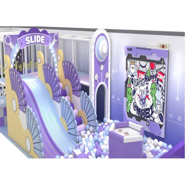 Commercial Indoor Mini Park Soft Playground Modern Nature Kids Naughty Castle