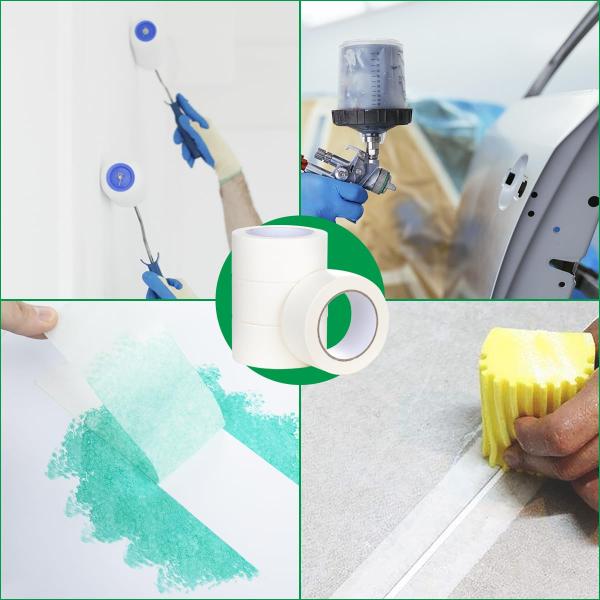 25mmx25 Meters White Masking Tape For Painting And Decorating Customization