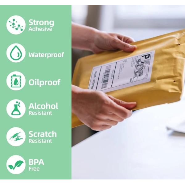 White Direct Thermal Address Shipping Label Waybill Blank Adhesive Paper 4x6