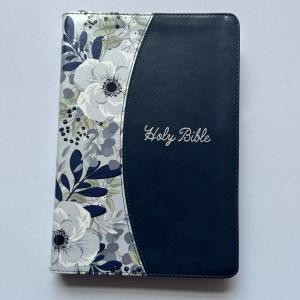 Impressão de Bíblia personalizada com Web Fed 152 x 229 mm com capa de PU de