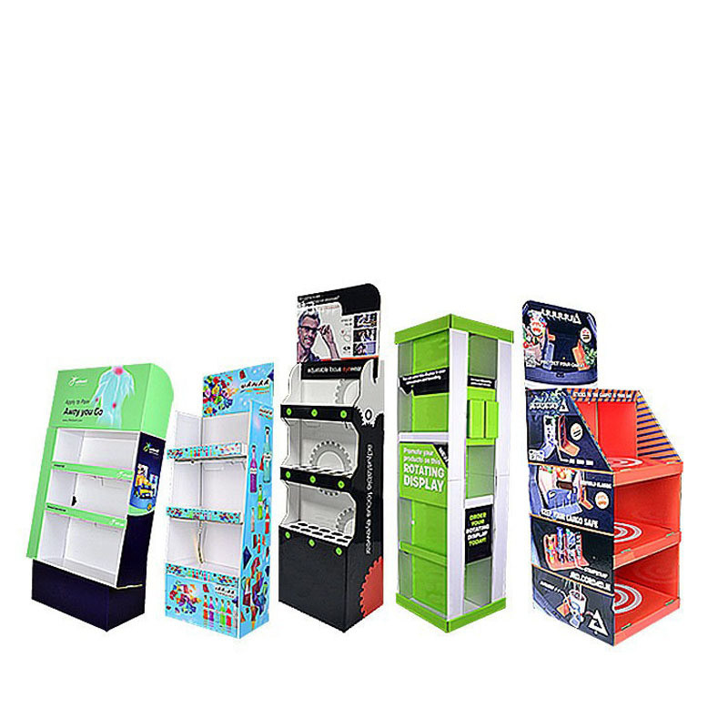 Custom Logo Biodegradable Cardboard Paper Shelving for Point of Purchase Displays