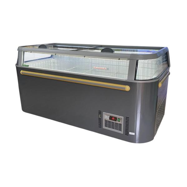 тип замораживателя острова супермаркета 1.8м 2.5м открытый с компрессором Бицер