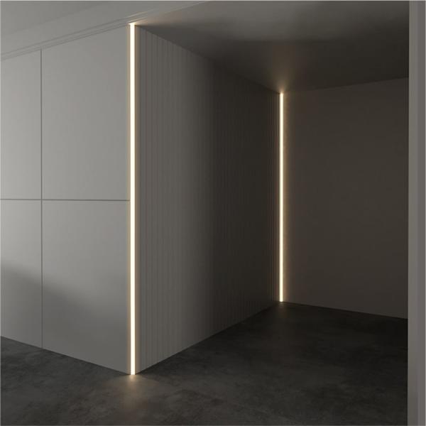 KTV Bar LED Lights Cabinet Interiors Line Aluminum Profile Wall Linear Led Corner 200cm 300cm