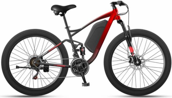 Suspensão completa Ebike 1000w 48v do pneu gordo de Mtb 26 polegadas - neve alta do carbono