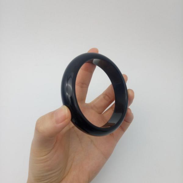 Customized Natural Nephrite Jade Ring for Men Polished Technique