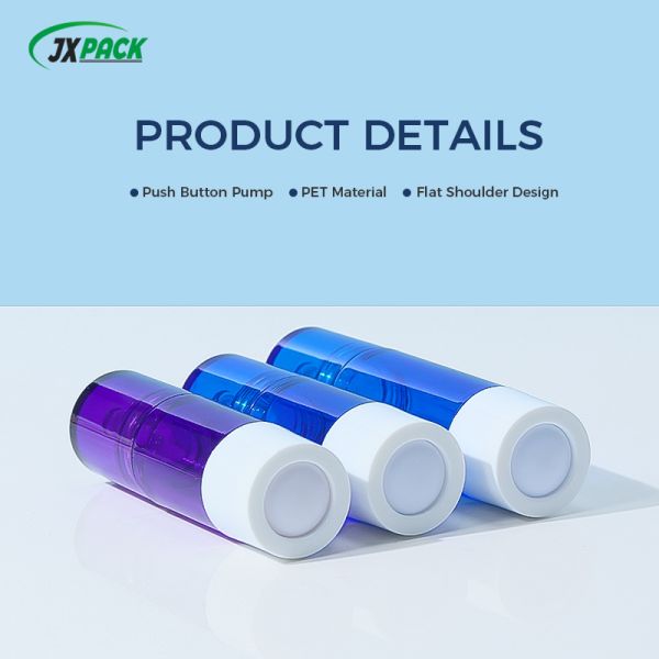 Press-Type Dropper Lightweight Recyclable Plastic Cosmetic Bottle for Essence Dispenser and Airless Syringe Bottle