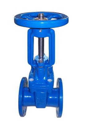 (DIN) Cast Iron Resilient Gate Valve nor-rising stem