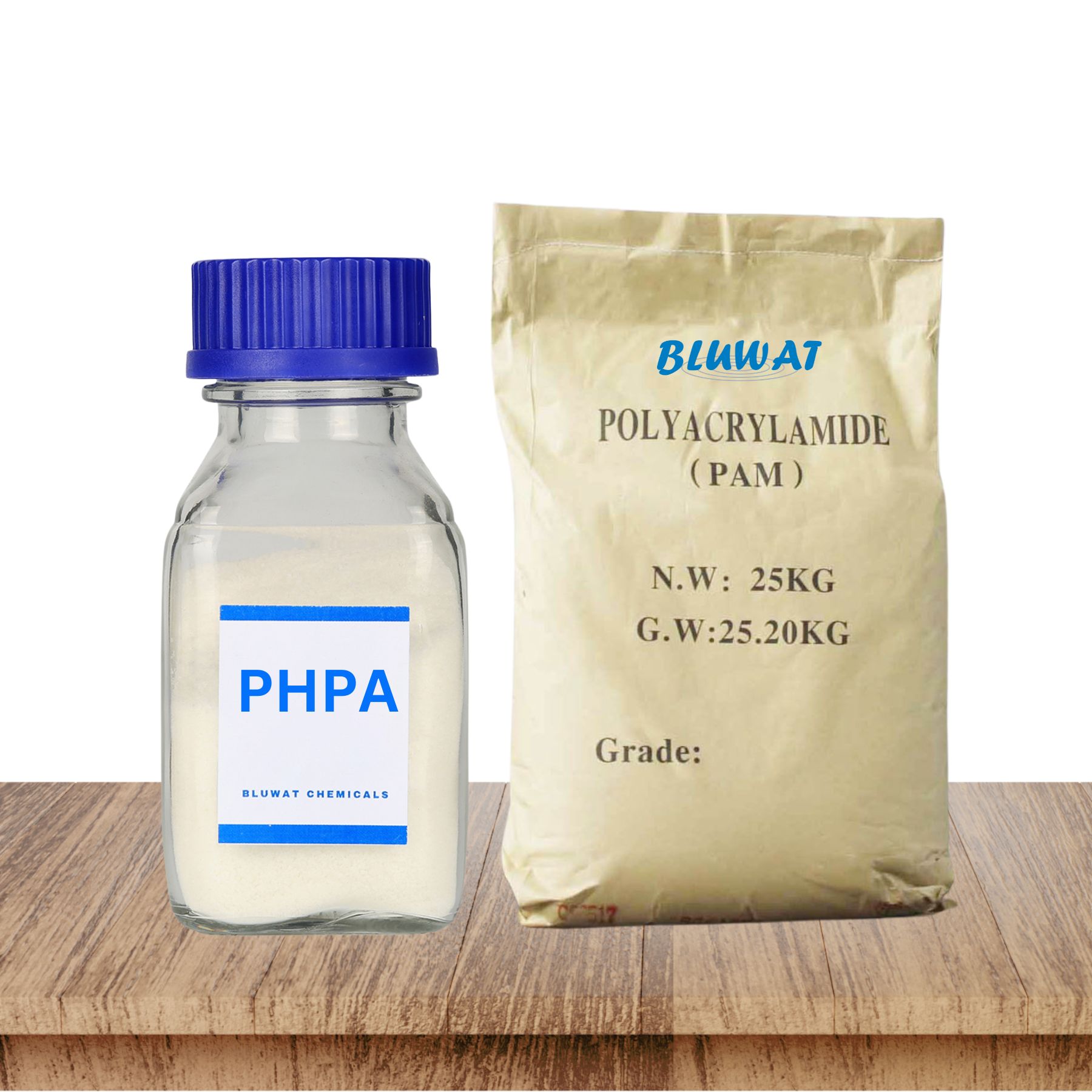 Полиакриламид PHPA Флокулянтный полимер Частично гидролизованные бурения предотвращают обвал скважины