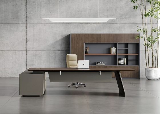 Varna L Shaped Executive Desk with Stable Design and Multiple Size Options for Private Office